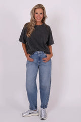 Jeans - Amber Balloon With Studs