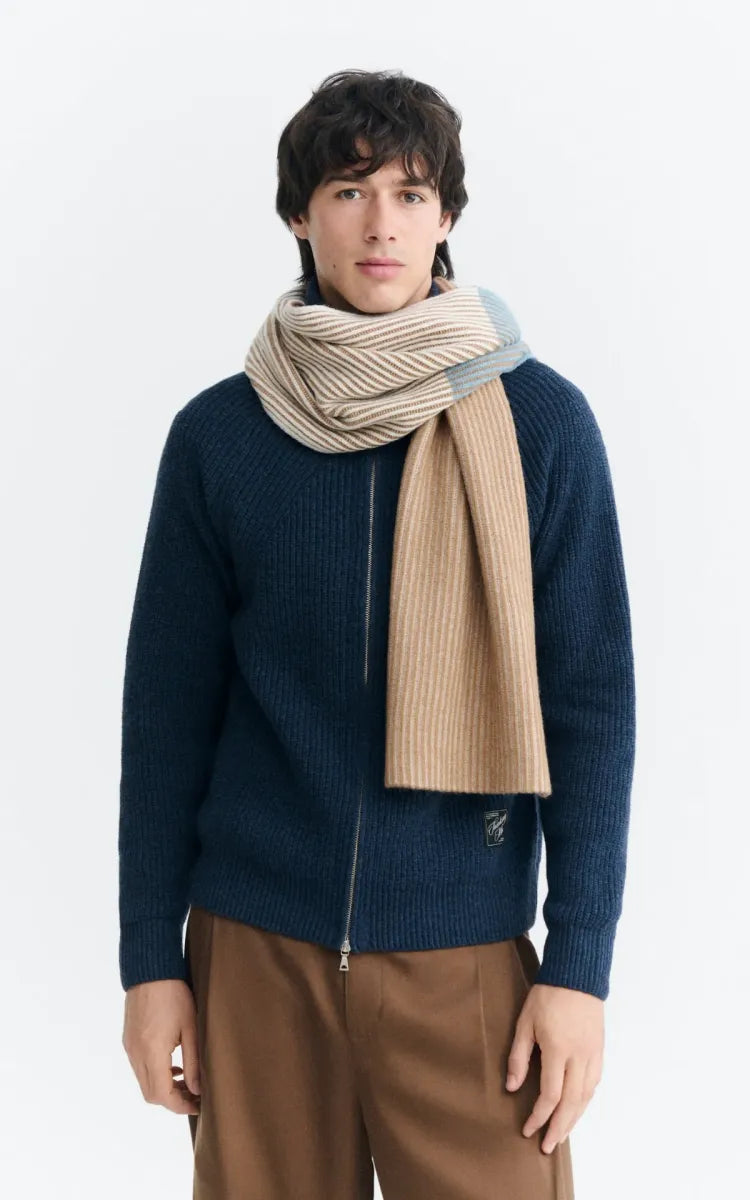 Thinking Mu ELBRUS BEIGE GHEDE SCARF