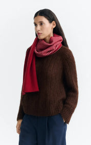 Thinking Mu ELBRUS RED GHEDE SCARF