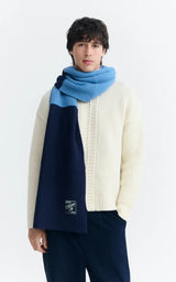 CERVINO BLUE GHEDE SCARF