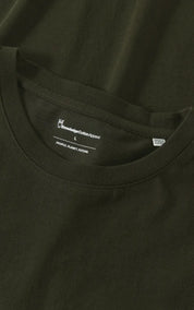 KnowledgeCotton Apparel T-shirt Chest Embroidery