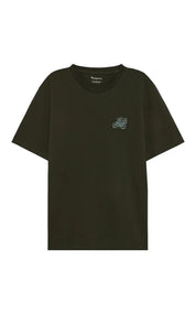KnowledgeCotton Apparel T-shirt Chest Embroidery