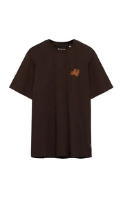 KnowledgeCotton Apparel T-shirt Chest Embroidery