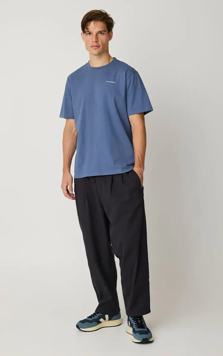 Knowledge Cotton Apparel Ozone relaxed flannel pant