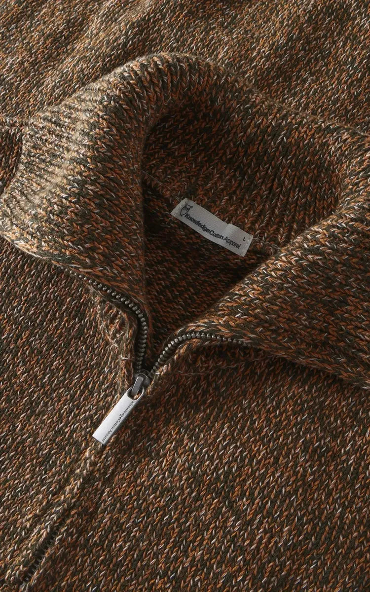 KnowledgeCotton Apparel Quater zip sweater