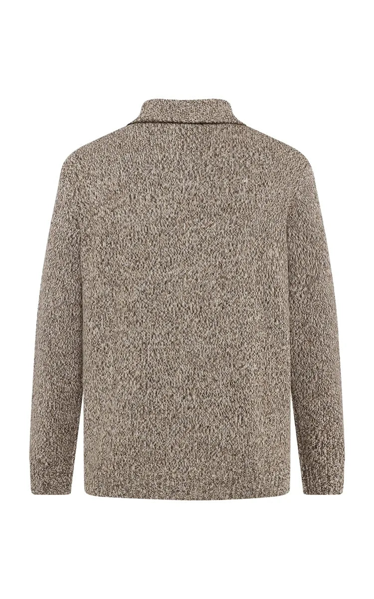 KnowledgeCotton Apparel Quater zip sweater