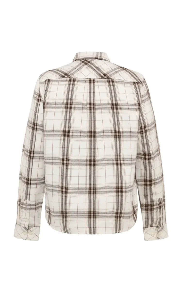 KnowledgeCotton Apparel Dune regular check flannel shirt