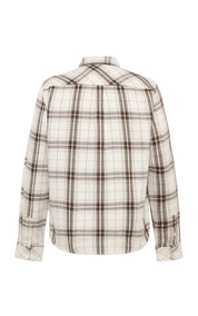 KnowledgeCotton Apparel Dune regular check flannel shirt