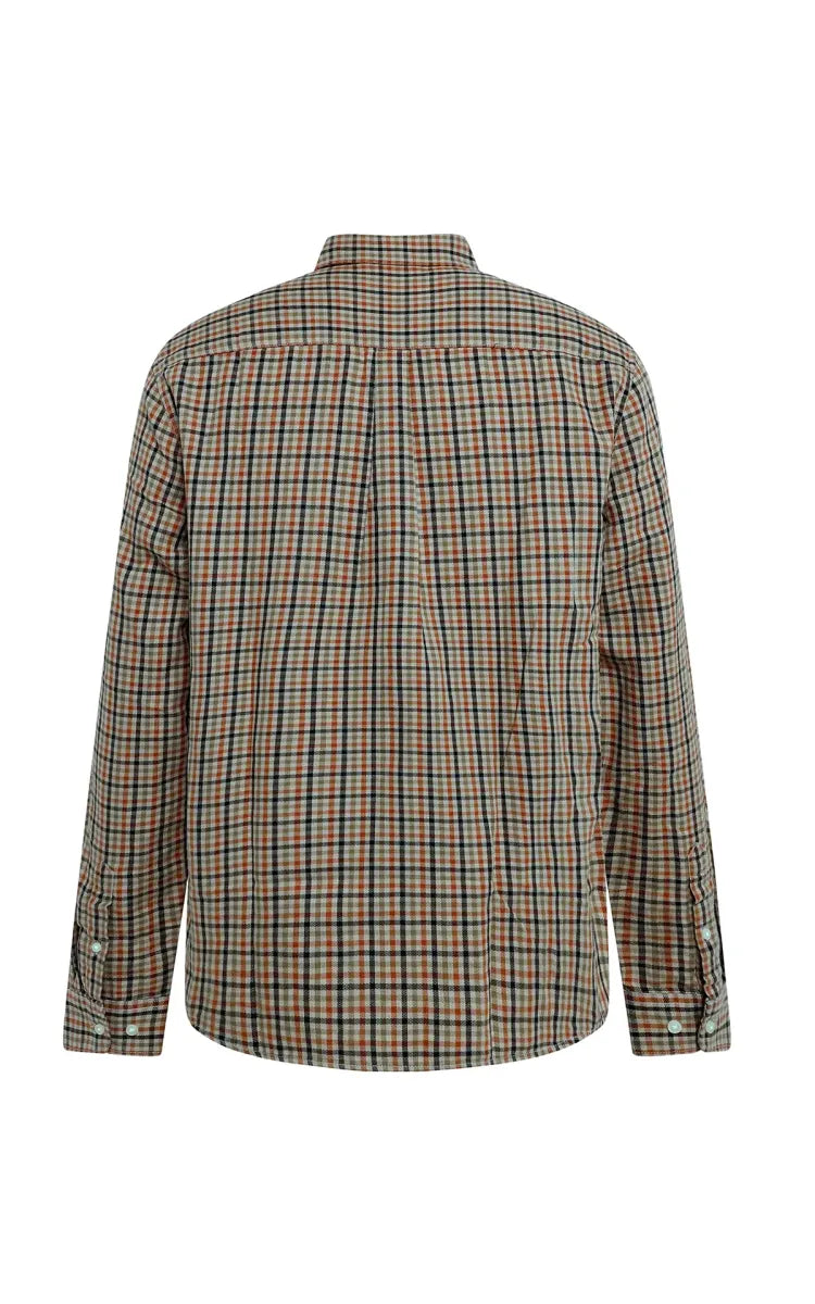 Knowledge Cotton Apparel Dune regular check shirt