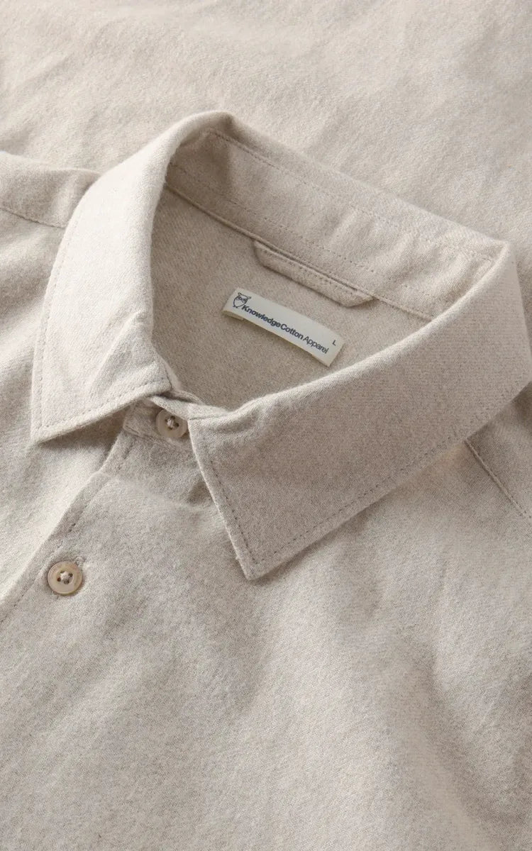 KnowledgeCotton Apparel Shirt Dune Regular Flannel