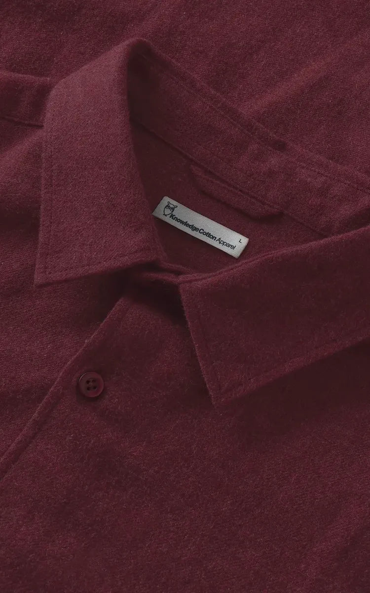 KnowledgeCotton Apparel Shirt Dune Regular Flannel