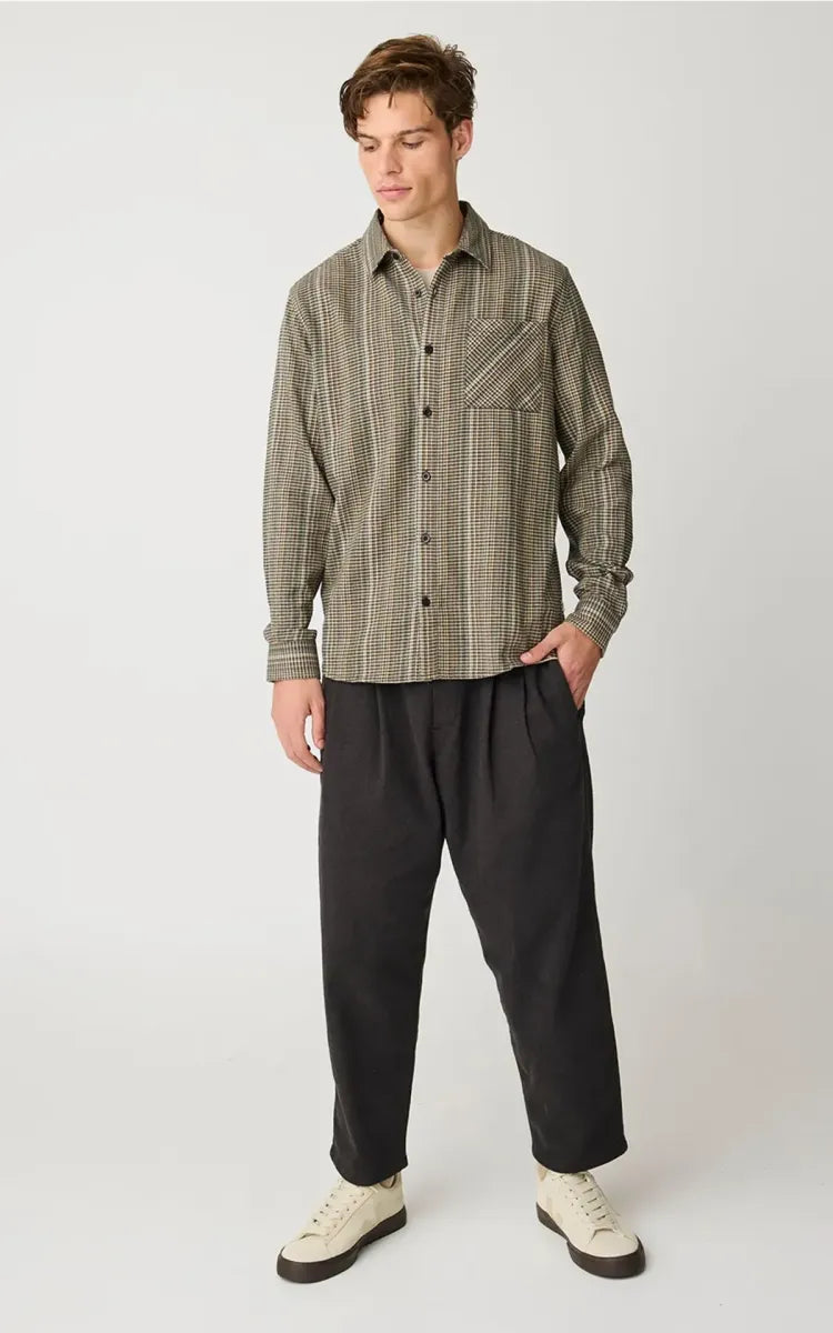 Knowledge Cotton Apparel Dune regular check shirt