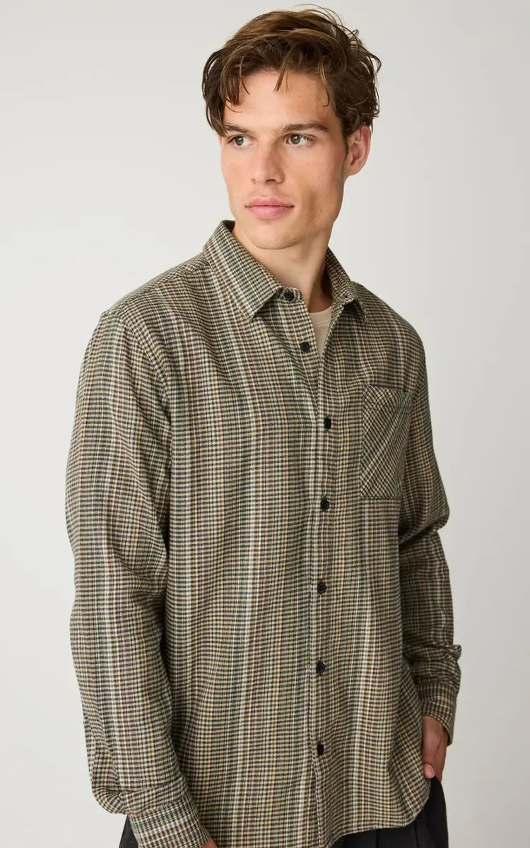Knowledge Cotton Apparel Dune regular check shirt
