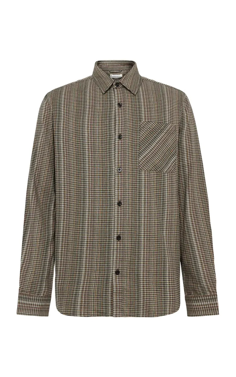 Knowledge Cotton Apparel Dune regular check shirt