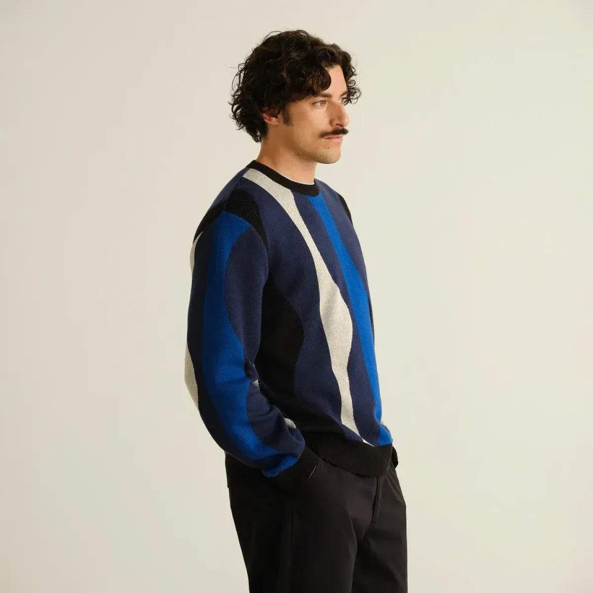 Dedicated Sweater Mora Wavy Stripe