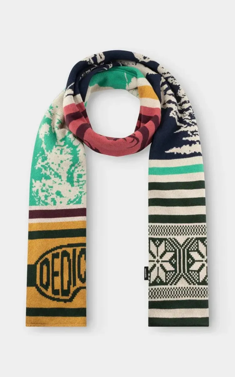 Dedicated Scarf Rossberga Retro Ski Blocks