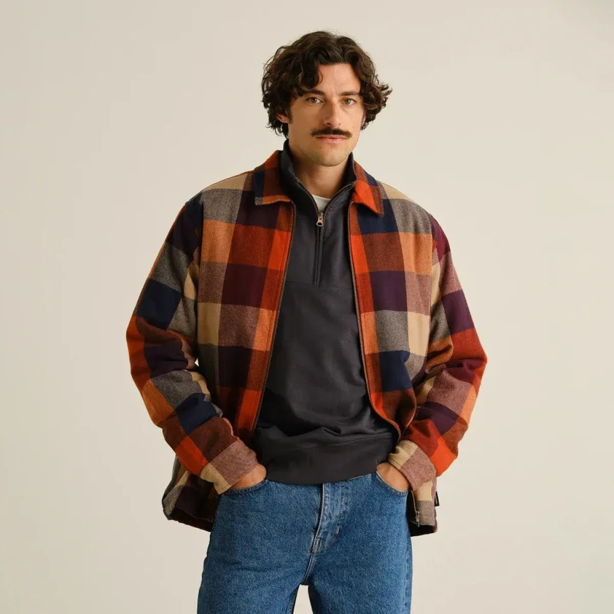 Dedicated Jacket Torp Flannel Check Muted