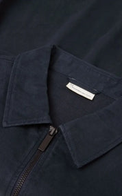 KnowledgeCotton Apparel Twill zip overshirt