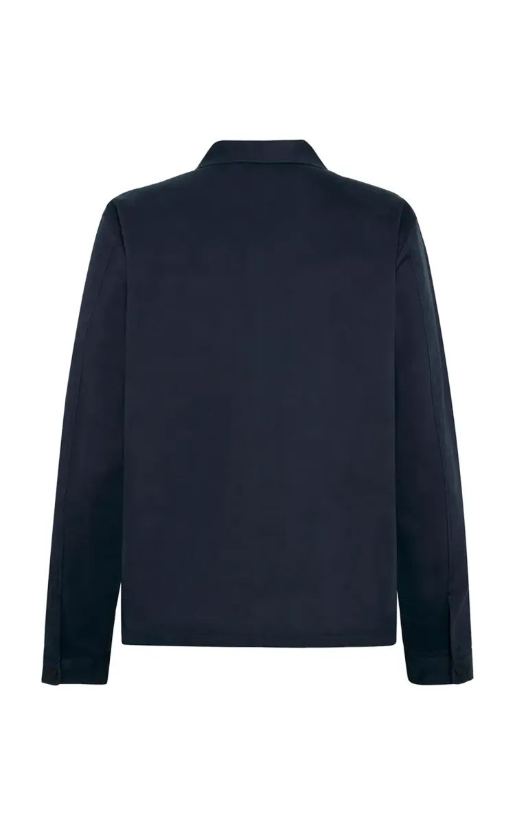 KnowledgeCotton Apparel Twill zip overshirt