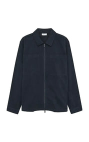 KnowledgeCotton Apparel Twill zip overshirt