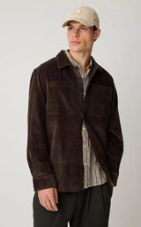 Loose corduroy overshirt