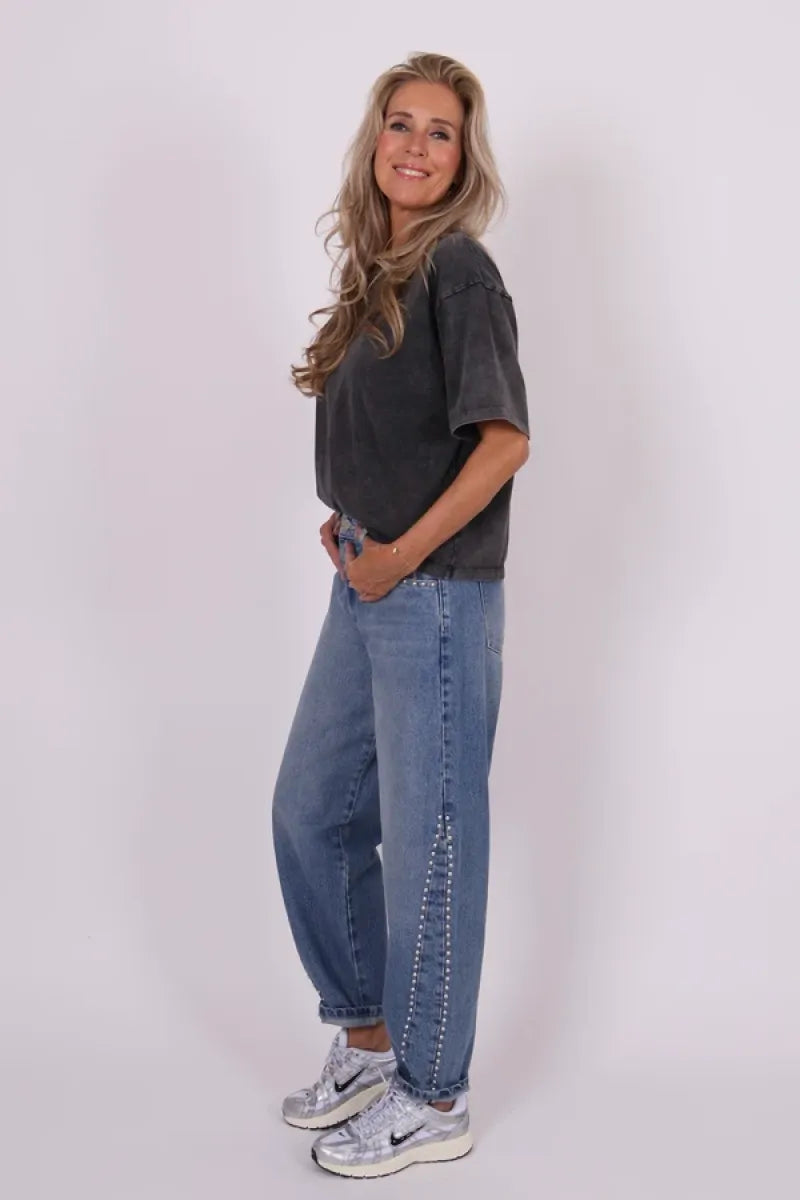Homage Jeans - Amber Balloon With Studs