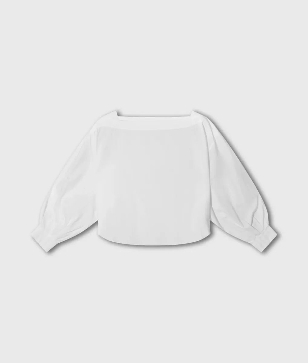 10DAYS Blouse Boatneck Poplin