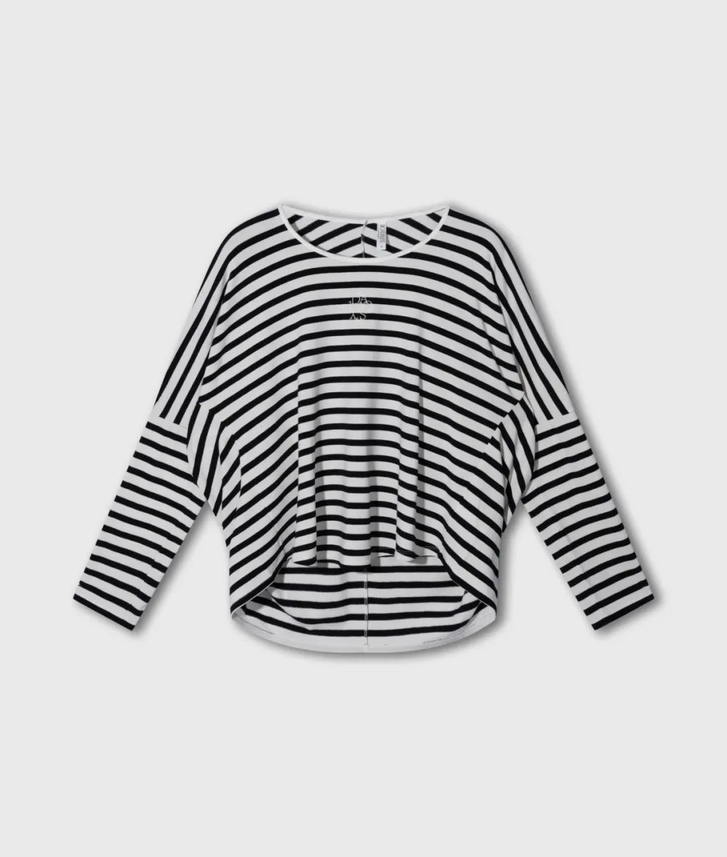 10DAYS Long Sleeve Tee Modal Stripes