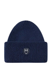 KnowledgeCotton Apparel Wool badge beanie