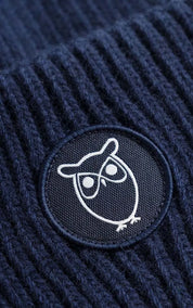 KnowledgeCotton Apparel Wool badge beanie