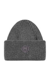 KnowledgeCotton Apparel Wool badge beanie