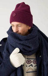 Wool badge beanie