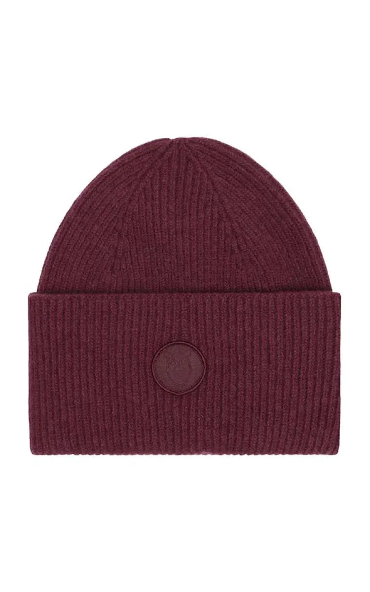 KnowledgeCotton Apparel Wool badge beanie