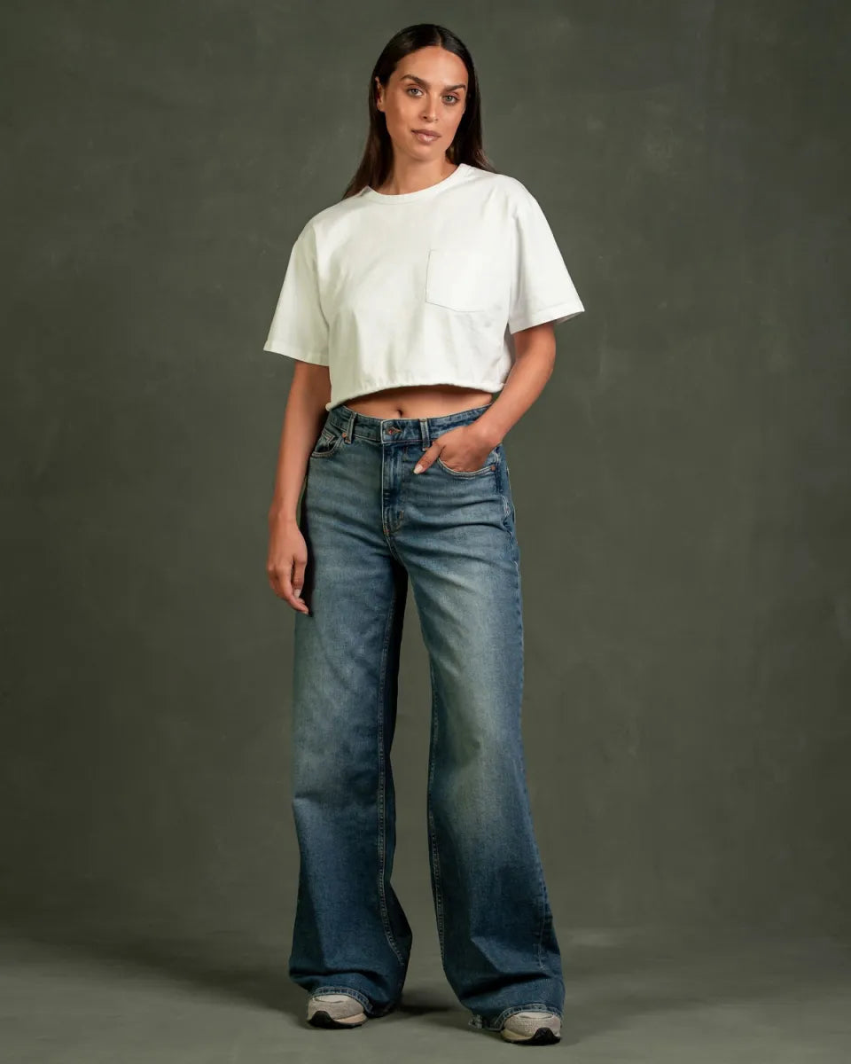 Kuyichi Harper Loose Flare Starlit Indigo