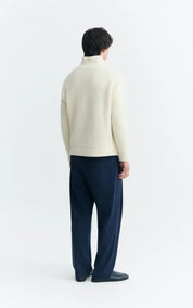 Thinking Mu ECRU OSKAR KNITTED SWEATER