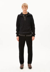 ARMEDANGELS Tweed Knit Half-zip Sweater
