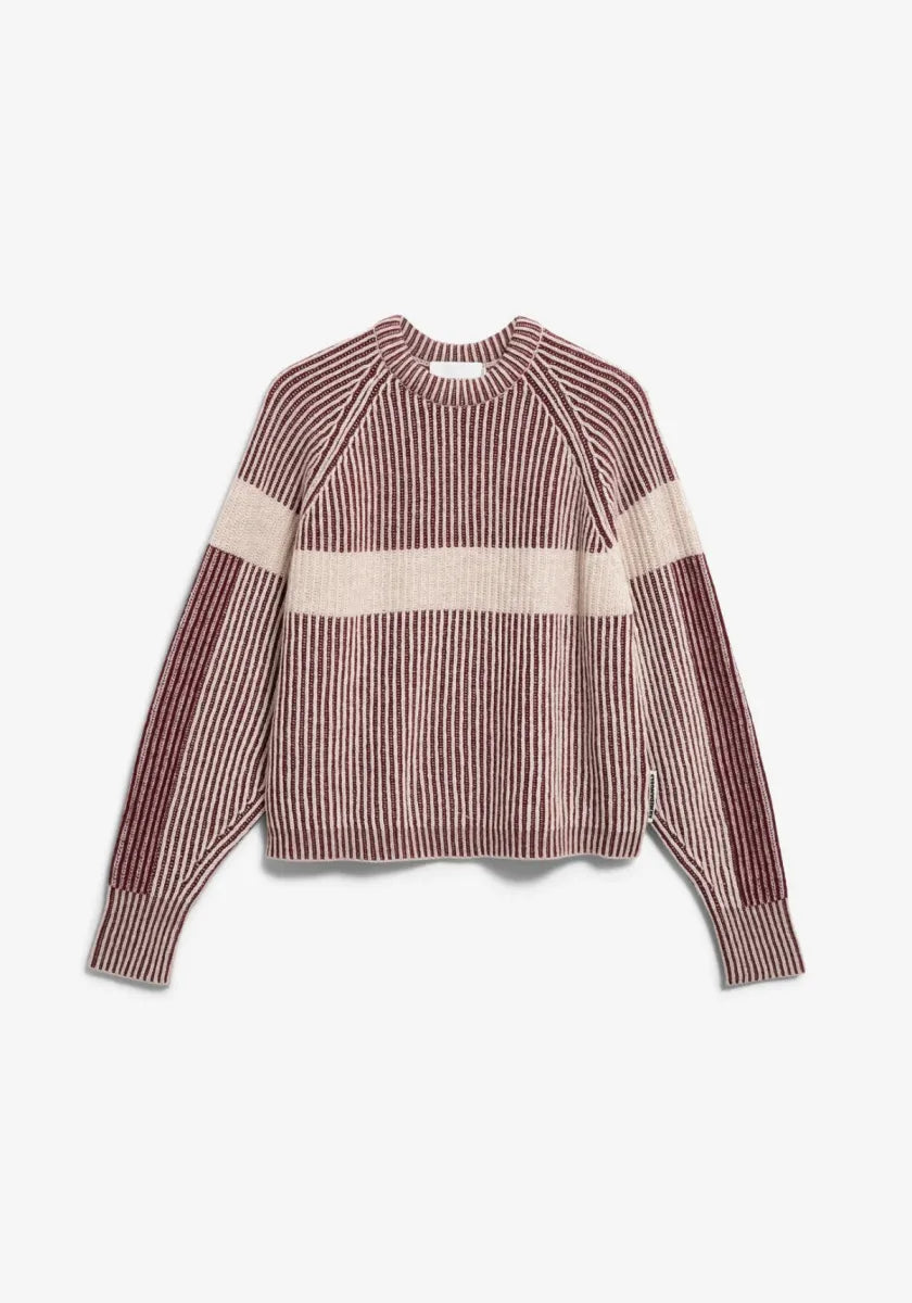 ARMEDANGELS Rib Knit Sweater with Artwork