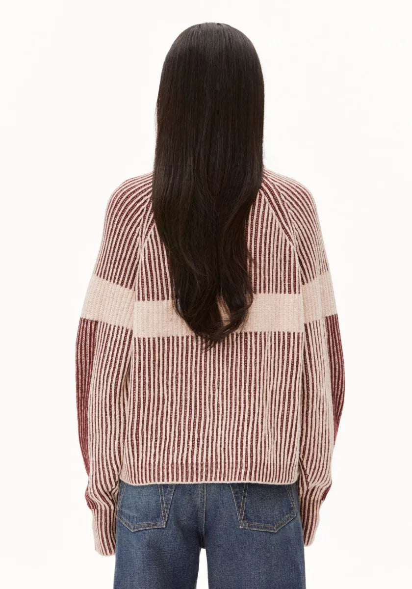 ARMEDANGELS Rib Knit Sweater with Artwork
