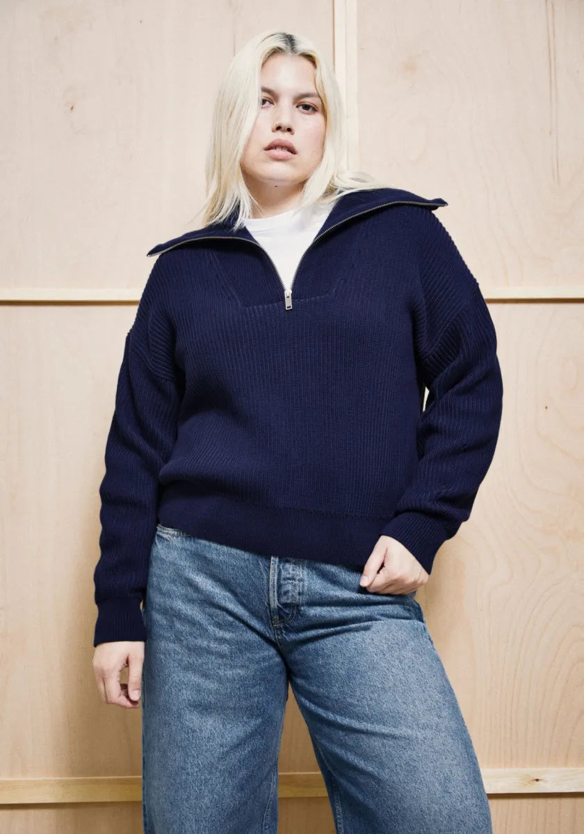 ARMEDANGELS Vanisé Troyer Knit Sweater