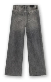 Homage Jeans Mid Waist Straight Leg With Studs