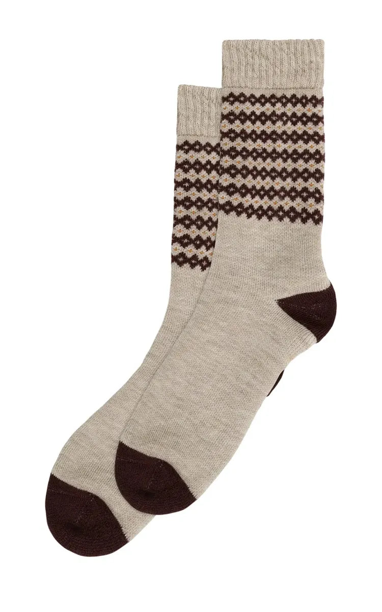 KnowledgeCotton Apparel Wool jacquard socks