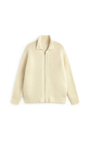 Thinking Mu ECRU OSKAR KNITTED SWEATER