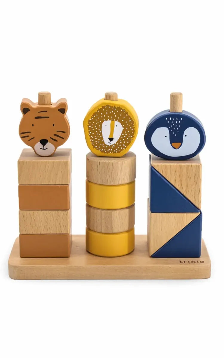 Trixie Wooden Animal Toy Blocks Stacker