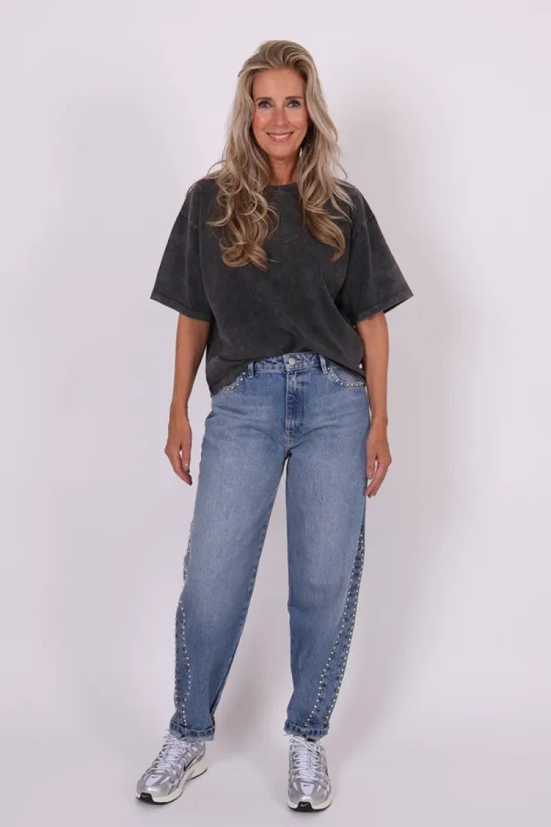 Homage Jeans - Amber Balloon With Studs