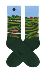 Casual Socks Green Roadtrip