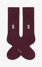 Socks Casual Percolator Burgundy