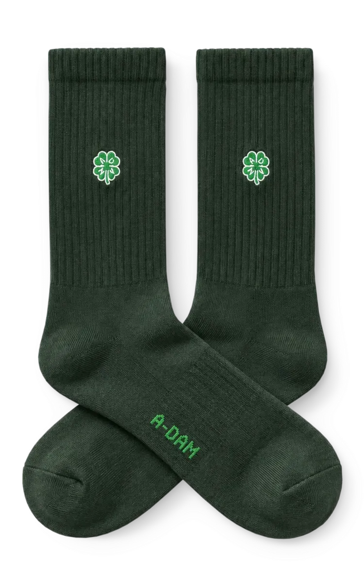 A-dam Underwear Crew Socks Lucky Clover