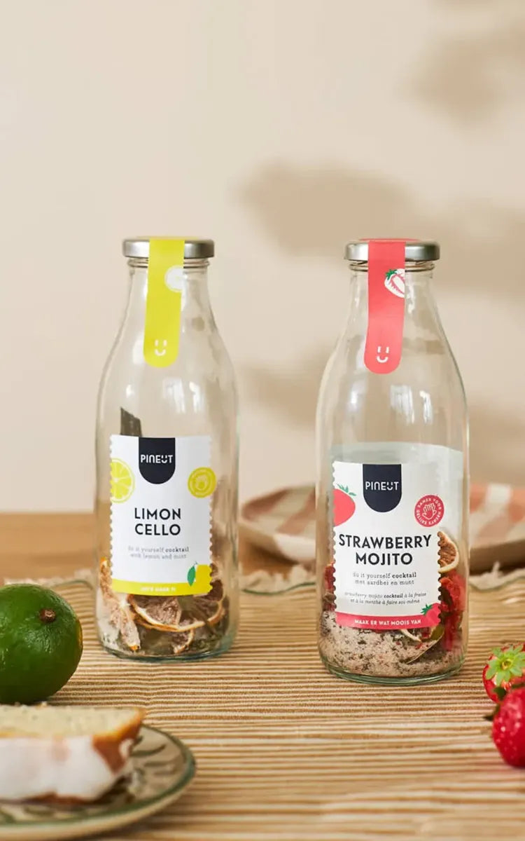 Pineut DIY Cocktail Giftpack - Strawberry Mojito & Limoncello