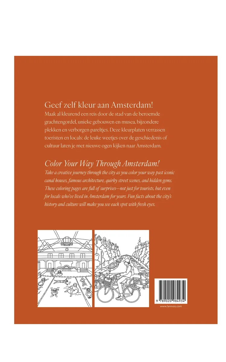 Terra Lannoo Coloring Book Amsterdam