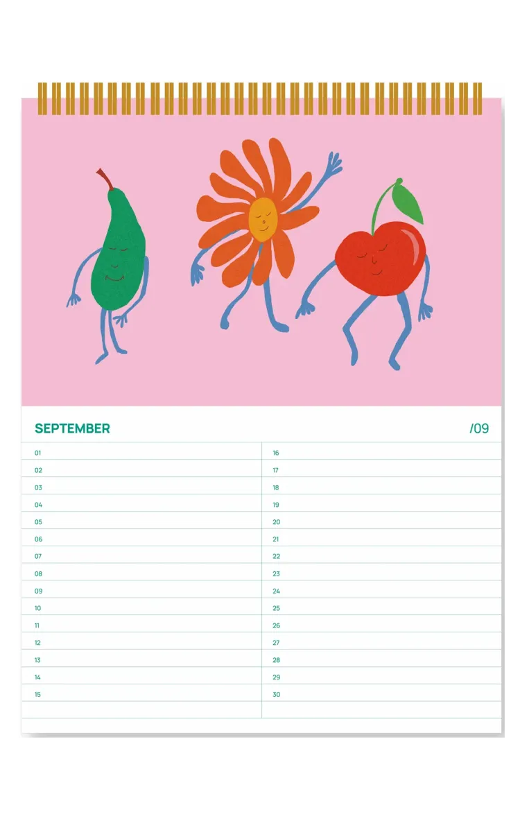 A-Journal Calendar Birthday Fruity